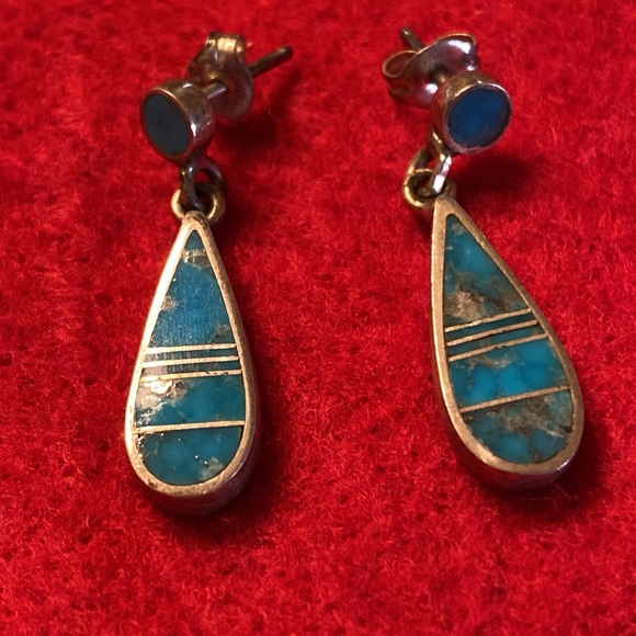 Rick Tolino Earrings Navajo Sterling Silver 925 - Picture 4 of 15